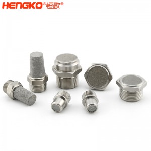 不銹鋼燒結降噪消音器_消音器耐高溫流量大，應用于空壓機排氣